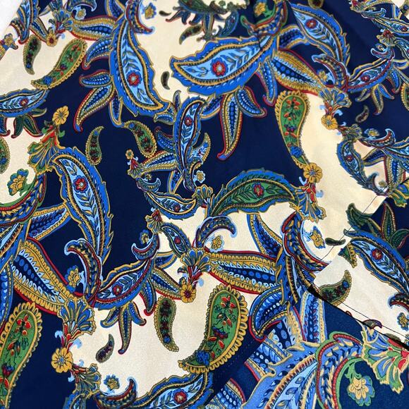 Romeo & Juliet Couture Sleeveless Paisley Print Handkerchief Midi Dress Size S - Picture 5 of 7